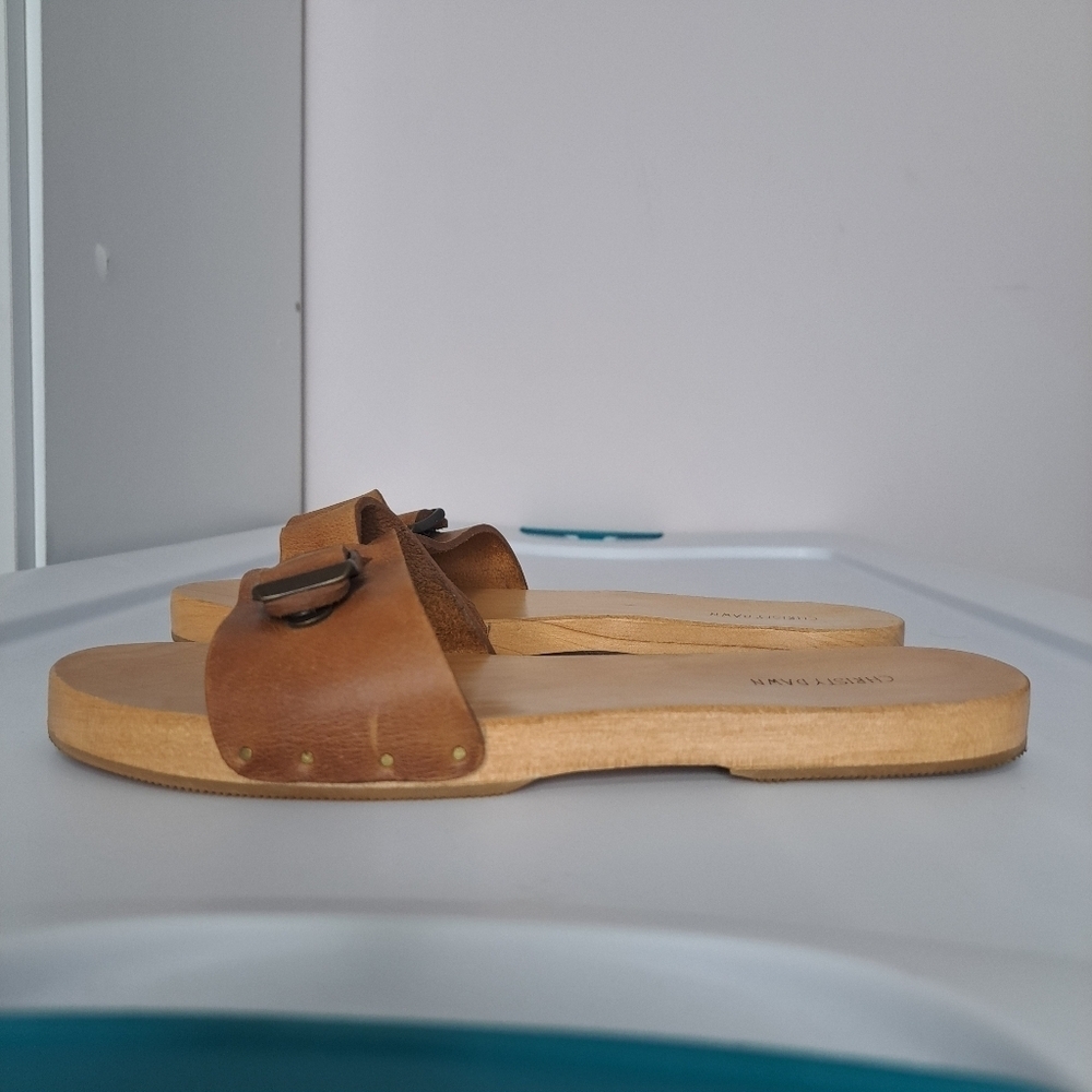 Christy Dawn Ventura Clog Cognac Leather 7 - Picture 6 of 11